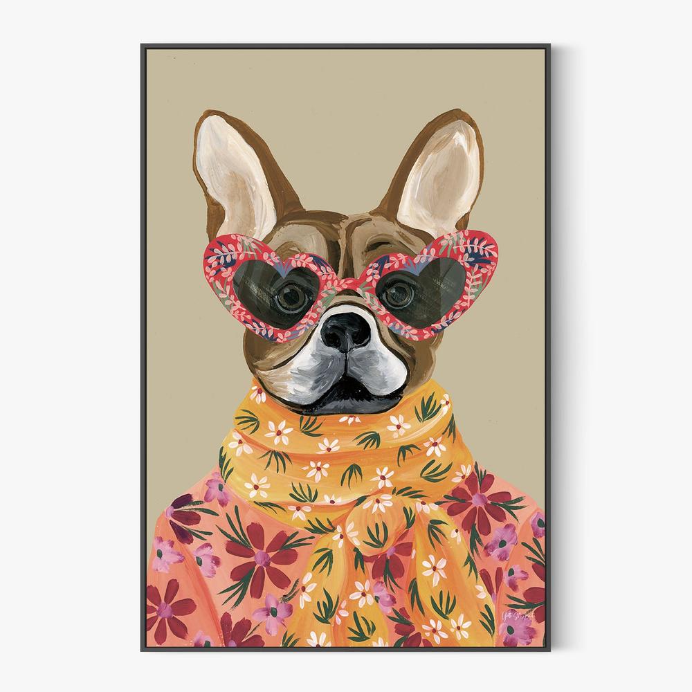 Fabulous Frenchie v2-by-Yvette St. Amant-wall-art-print-canvas-poster-framed-Gioia