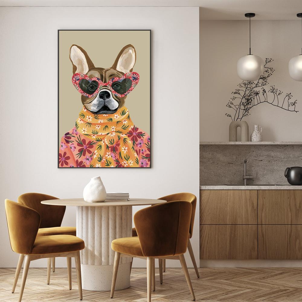 Fabulous Frenchie v2-by-Yvette St. Amant-wall-art-print-canvas-poster-framed-Gioia