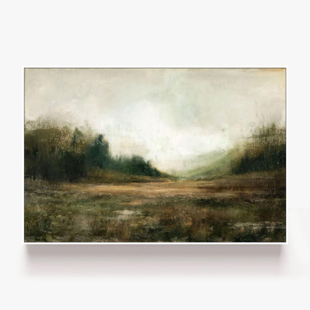 Faded Horizon-by-Nina Blue-wall-art-print-canvas-poster-framed-Gioia