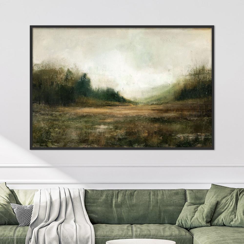 Faded Horizon-by-Nina Blue-wall-art-print-canvas-poster-framed-Gioia