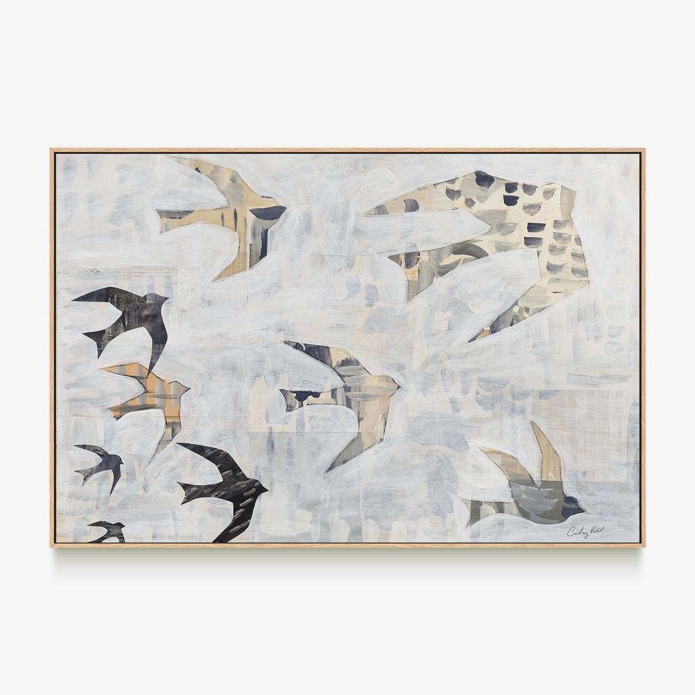Fancy Flock-by-Courtney Prahl-wall-art-print-canvas-poster-framed-Gioia