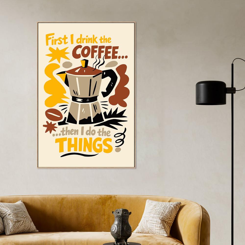 First Coffee Then Things-by-Patryk Krygowski-wall-art-print-canvas-poster-framed-Gioia