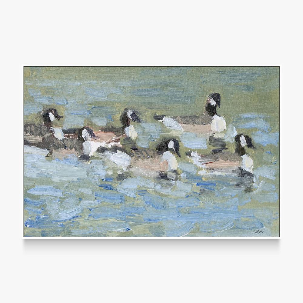 Flock Swimming-by-Carson Overstreet-wall-art-print-canvas-poster-framed-Gioia