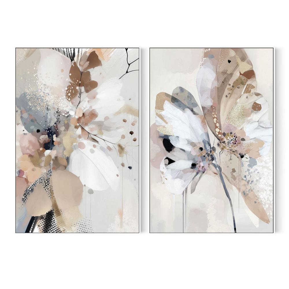 Floral Confetti , Trio, Style A & B, Set Of 2-by-Bella Eve-wall-art-print-canvas-poster-framed-Gioia