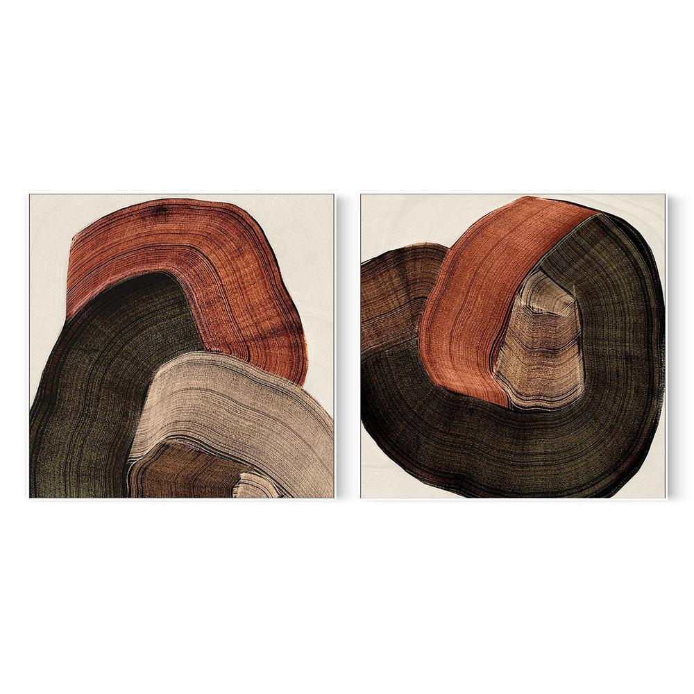Folded Earth, Style A & B, Set Of 2-by-Emberlight Studio-wall-art-print-canvas-poster-framed-Gioia