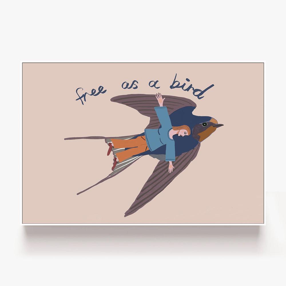 Free as a Bird-by-Sharyn Bursic-wall-art-print-canvas-poster-framed-Gioia