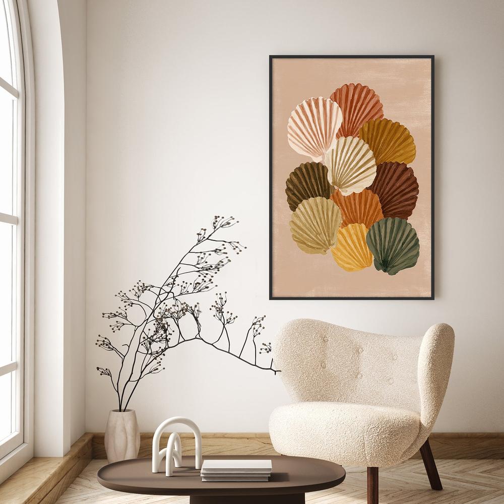 Gathered Shells-by-Lady Hana-wall-art-print-canvas-poster-framed-Gioia