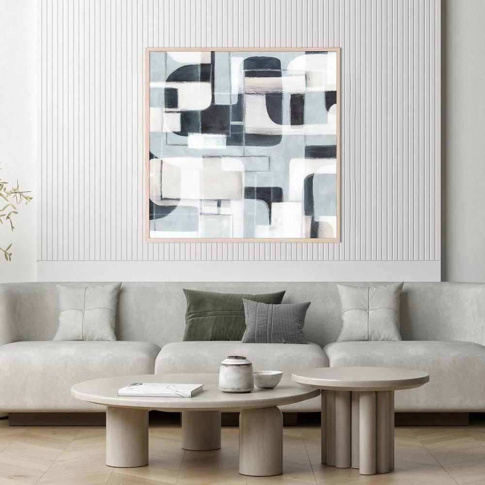 Geometric Balance in Monochrome Harmony, Style A-by-Emma Peal-wall-art-print-canvas-poster-framed-Gioia