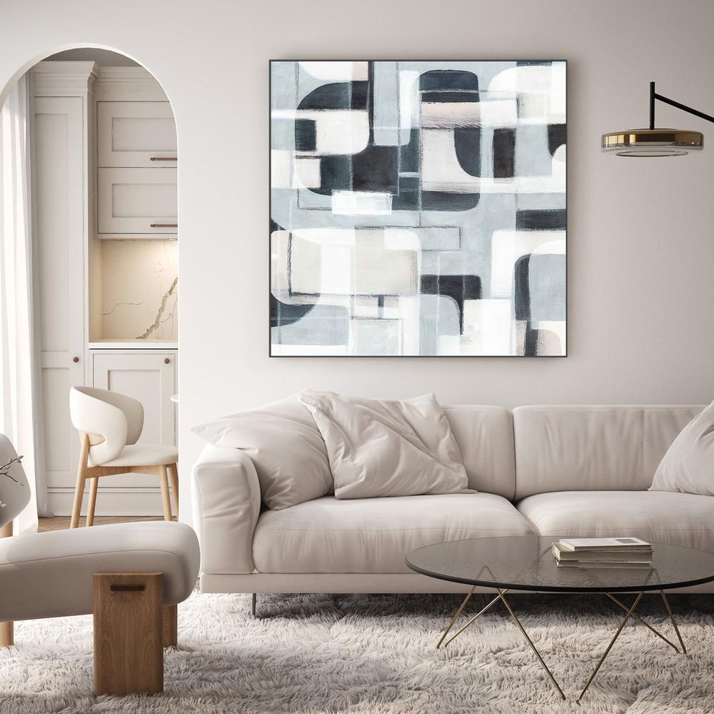 Geometric Balance in Monochrome Harmony, Style A-by-Emma Peal-wall-art-print-canvas-poster-framed-Gioia