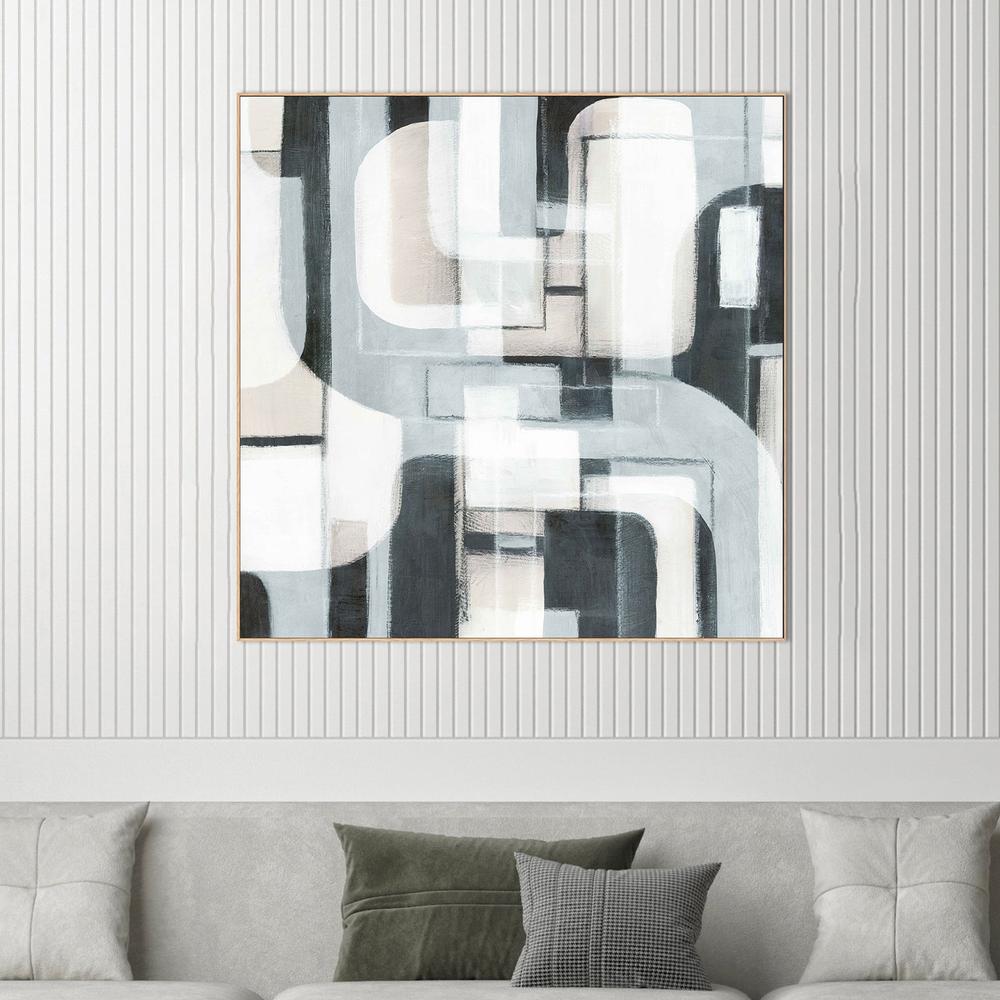 Geometric Balance in Monochrome Harmony, Style B-by-Emma Peal-wall-art-print-canvas-poster-framed-Gioia