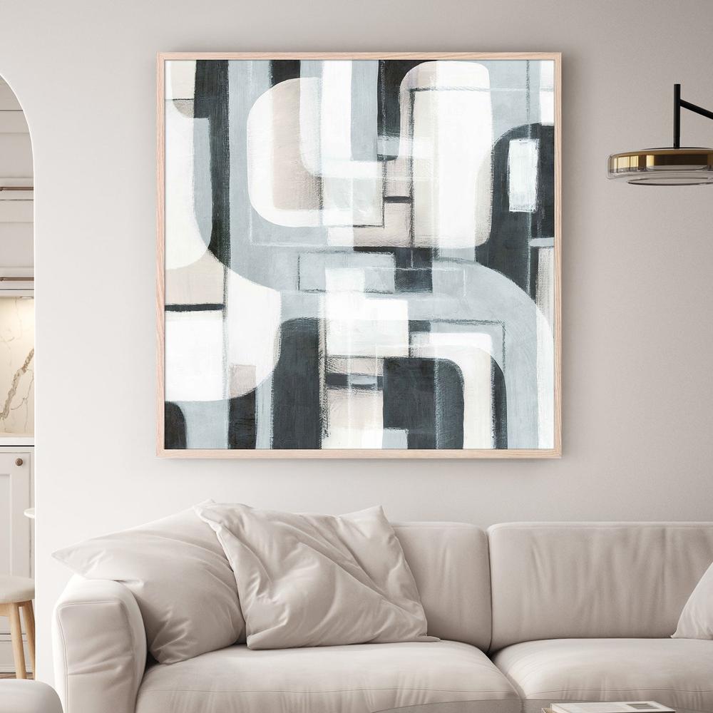 Geometric Balance in Monochrome Harmony, Style B-by-Emma Peal-wall-art-print-canvas-poster-framed-Gioia