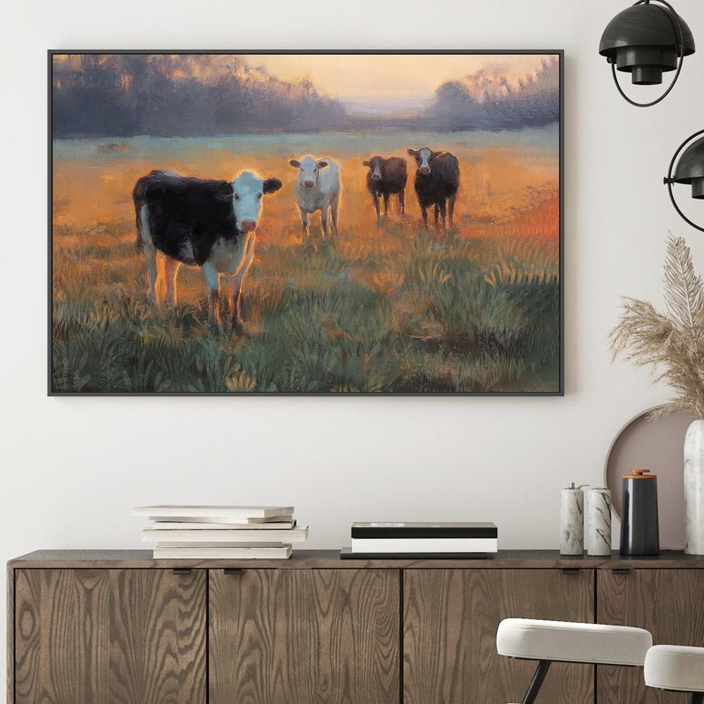 Gilded Field-by-Nina Blue-wall-art-print-canvas-poster-framed-Gioia