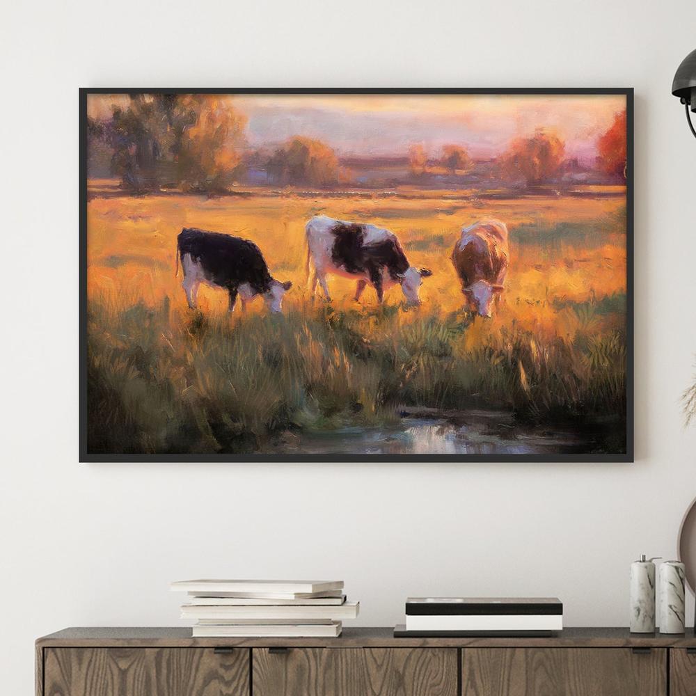 Golden Hour-by-Nina Blue-wall-art-print-canvas-poster-framed-Gioia
