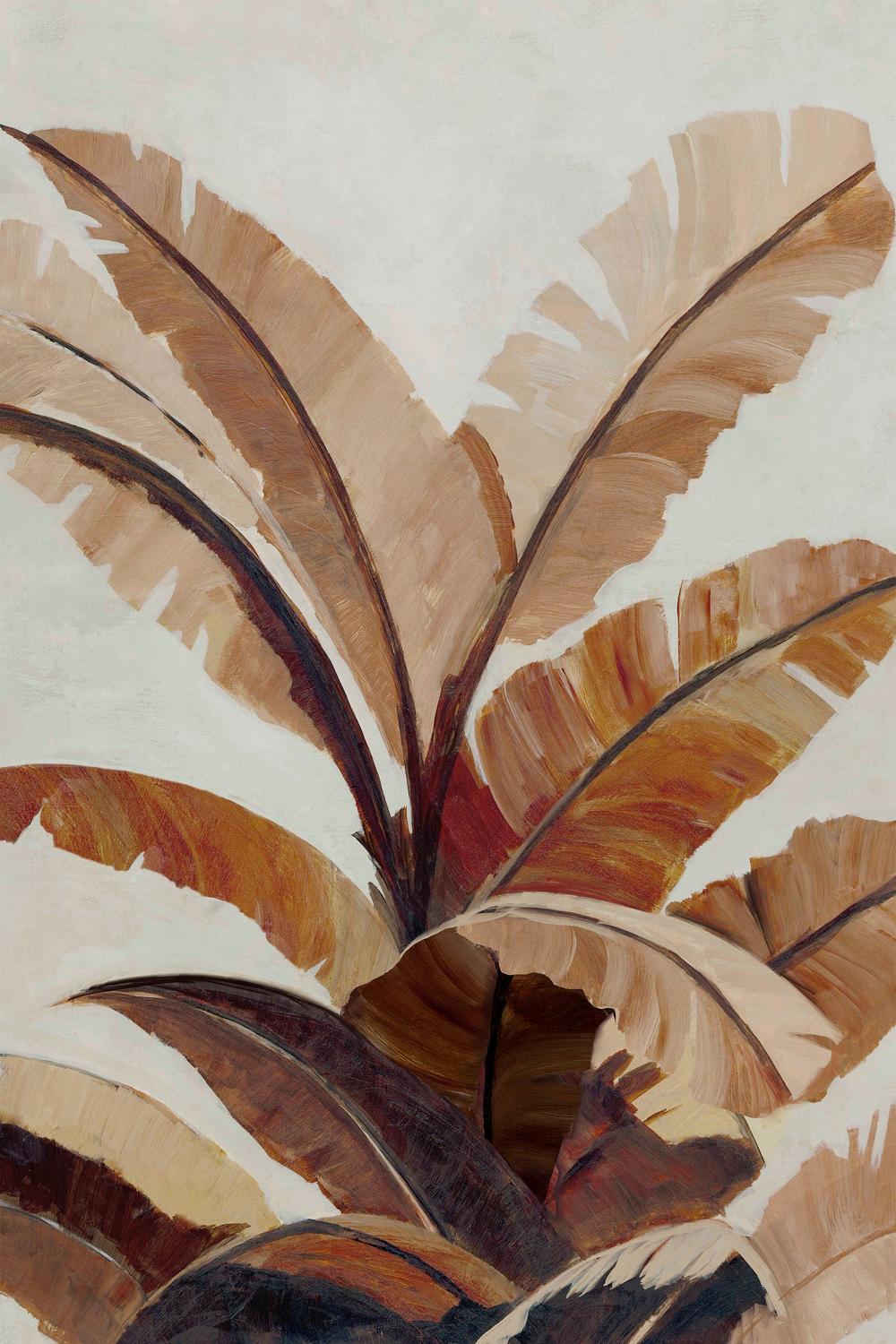 Golden Palms & Golden Banana Leaf, Set Of 2-by-Jacob Q-wall-art-print-canvas-poster-framed-Gioia
