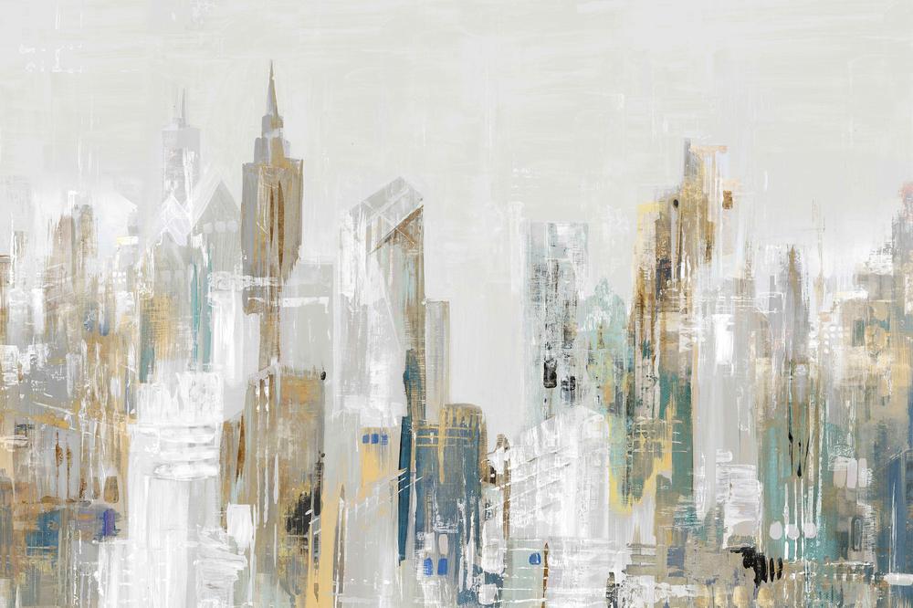 Golden Winter City, Style A-by-Lera-wall-art-print-canvas-poster-framed-Gioia