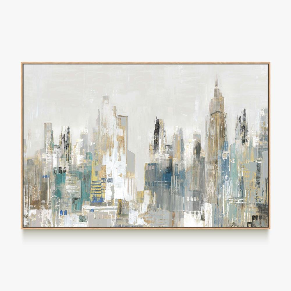 Golden Winter City, Style B-by-Lera-wall-art-print-canvas-poster-framed-Gioia