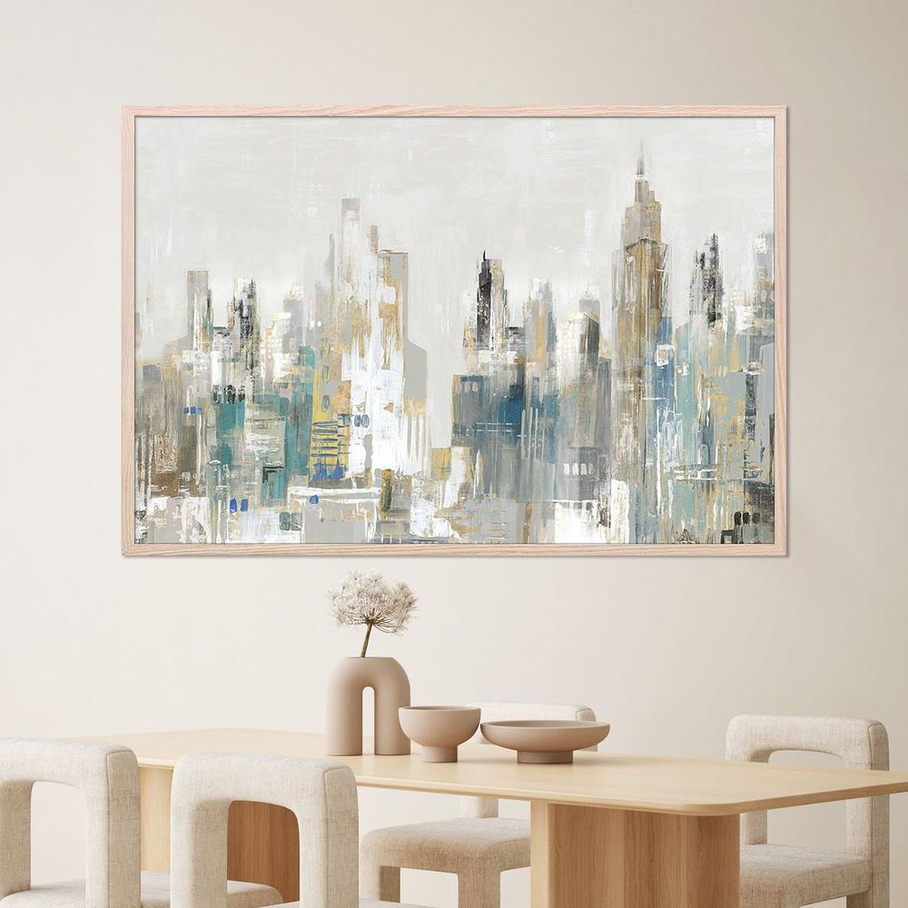 Golden Winter City, Style B-by-Lera-wall-art-print-canvas-poster-framed-Gioia