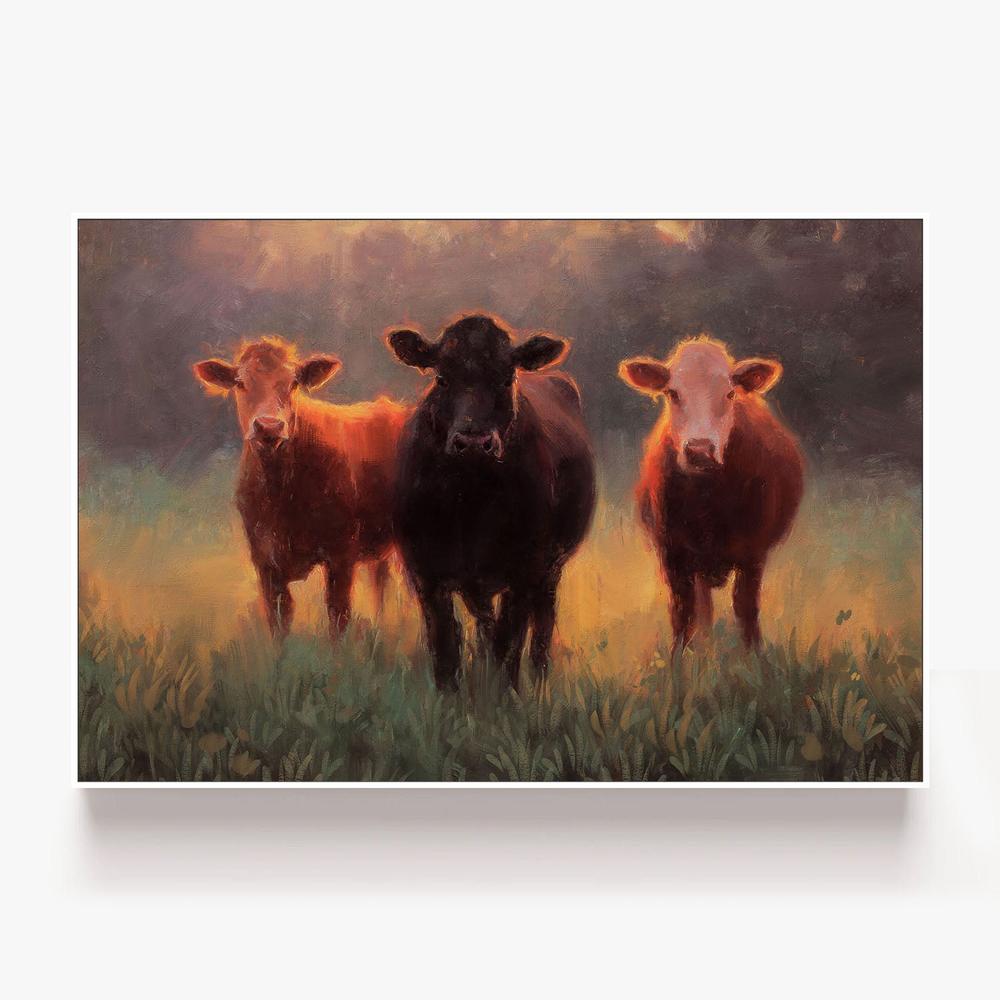 Grazing in Gold-by-Nina Blue-wall-art-print-canvas-poster-framed-Gioia