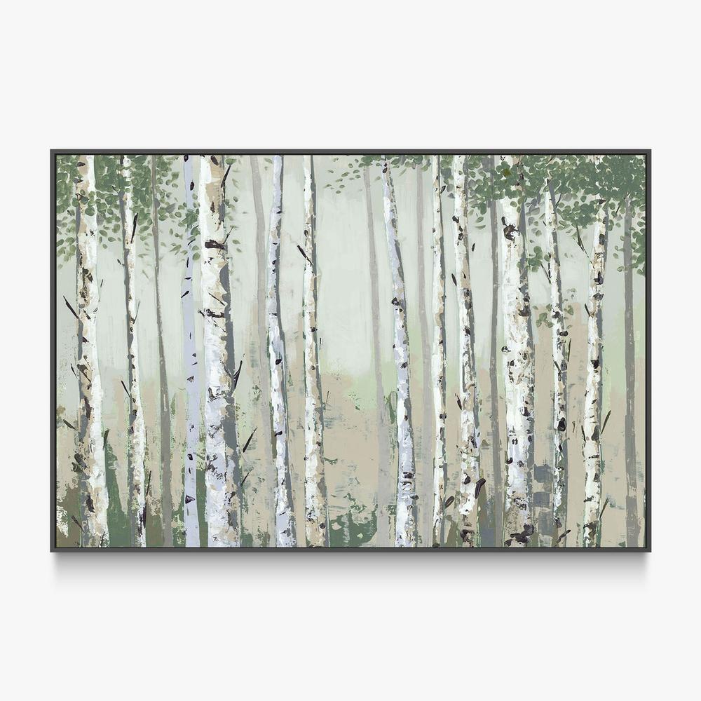 Green Birch Wood-by-Jacob Q-wall-art-print-canvas-poster-framed-Gioia