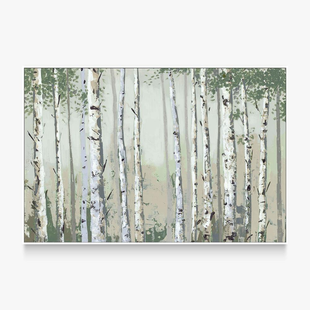 Green Birch Wood-by-Jacob Q-wall-art-print-canvas-poster-framed-Gioia