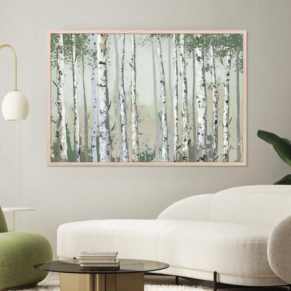 Green Birch Wood-by-Jacob Q-wall-art-print-canvas-poster-framed-Gioia