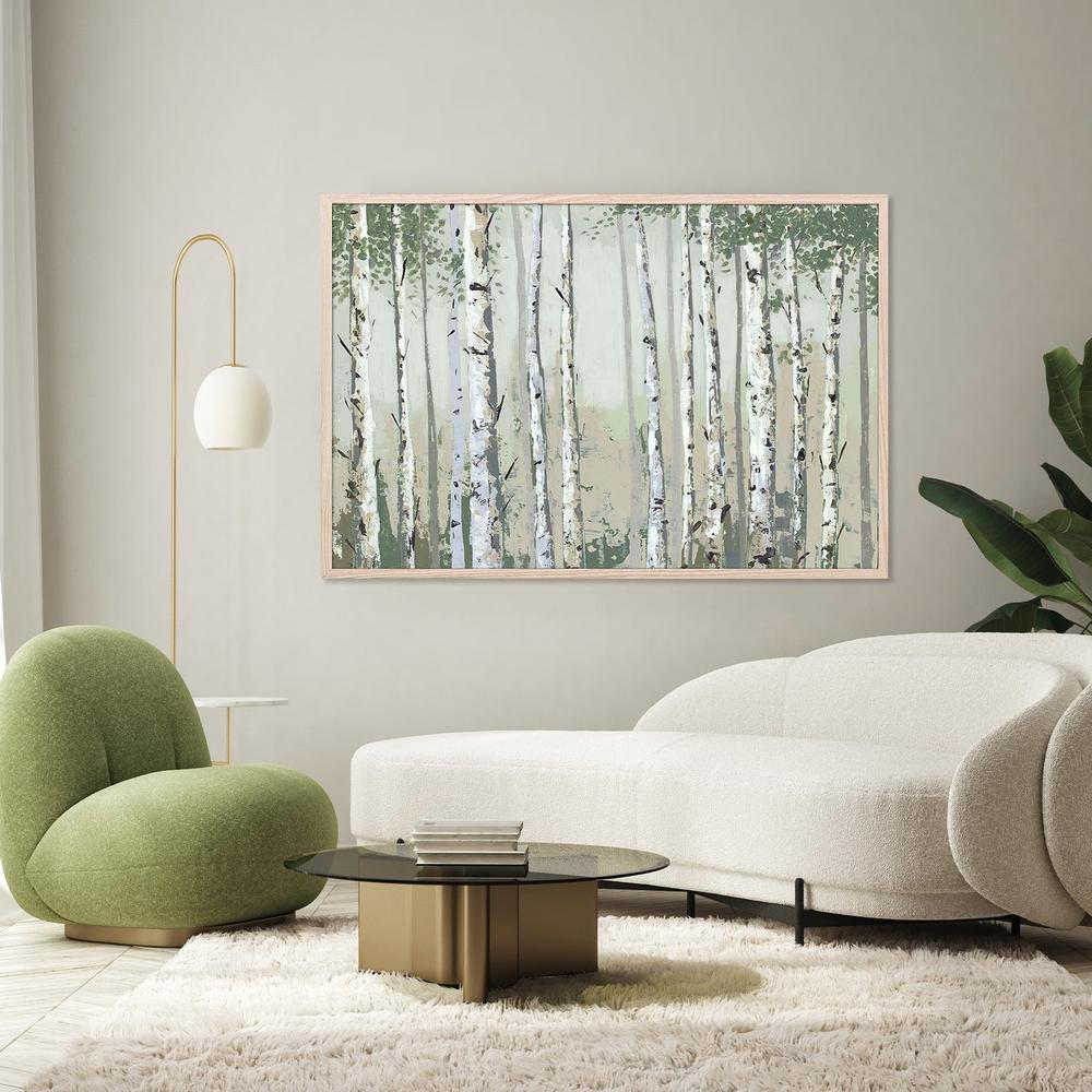 Green Birch Wood-by-Jacob Q-wall-art-print-canvas-poster-framed-Gioia