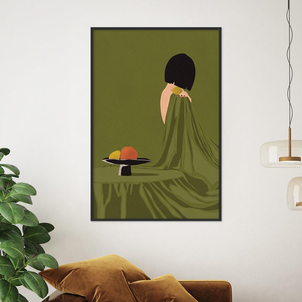 Green Dress Still Life-by-Lisa Solomoniuk-wall-art-print-canvas-poster-framed-Gioia