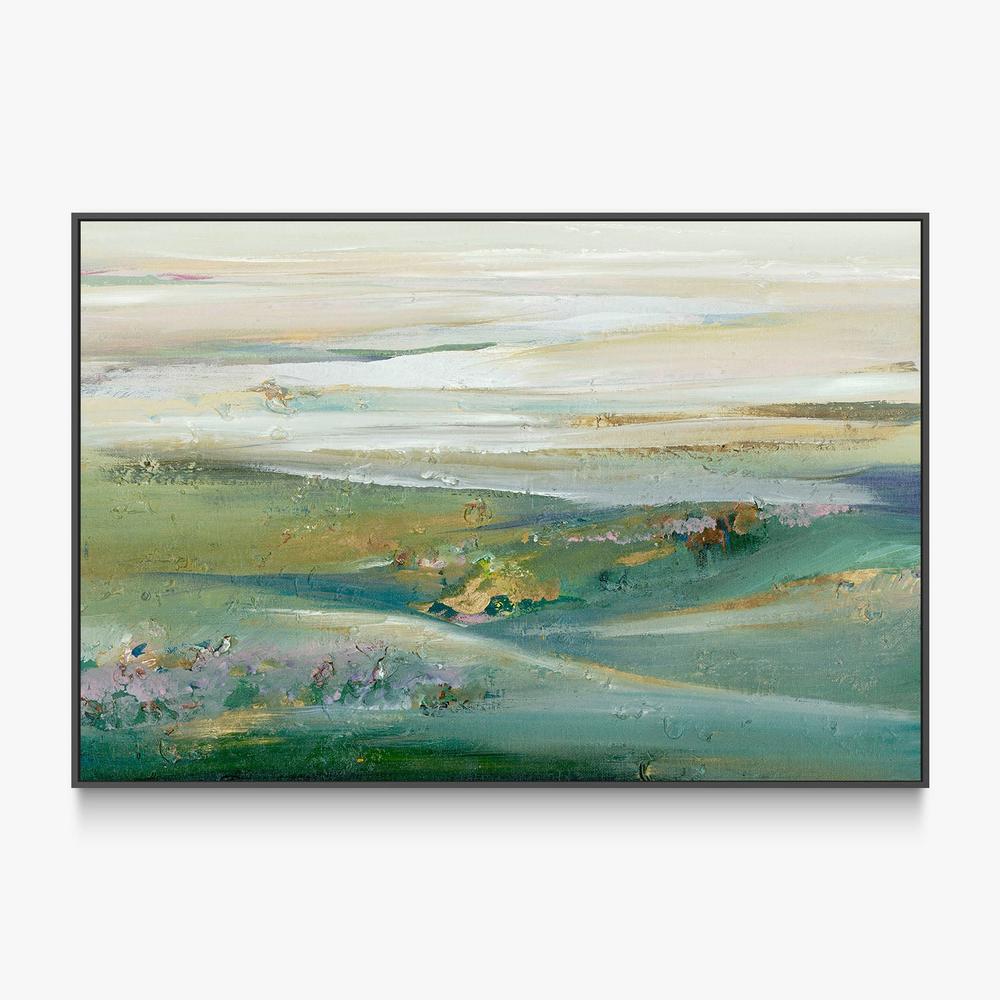 Green Sunset Pasture-by-Lera-wall-art-print-canvas-poster-framed-Gioia