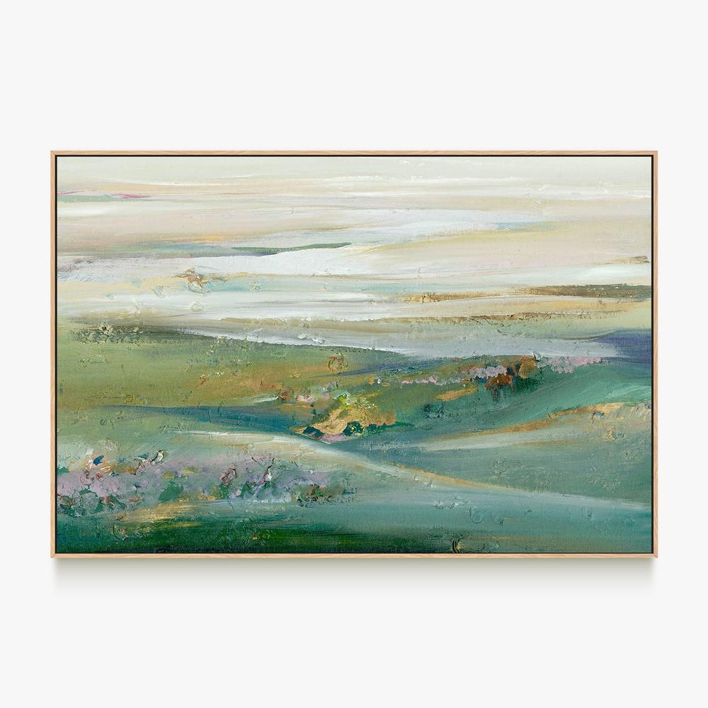 Green Sunset Pasture-by-Lera-wall-art-print-canvas-poster-framed-Gioia