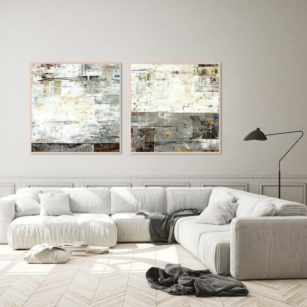 Grey Zone, Style A & B, Set Of 2-by-Lera-wall-art-print-canvas-poster-framed-Gioia