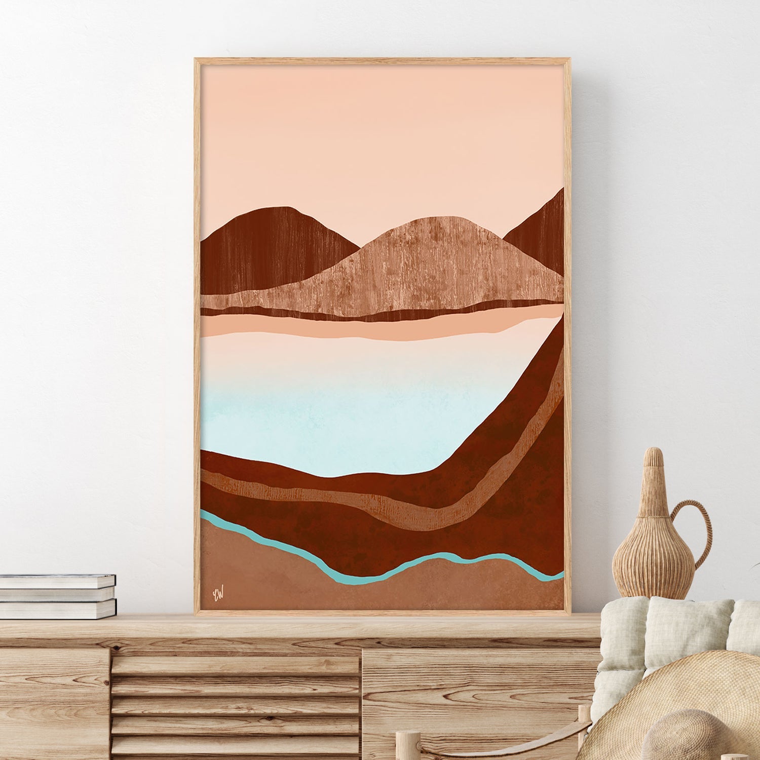 Hidden Inlet-by-Carrie Welsh-wall-art-print-canvas-poster-framed-Gioia
