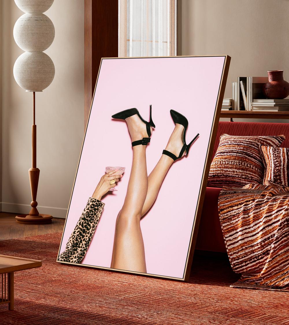High Heels Pink Party-by-Pictufy Studio III-wall-art-print-canvas-poster-framed-Gioia