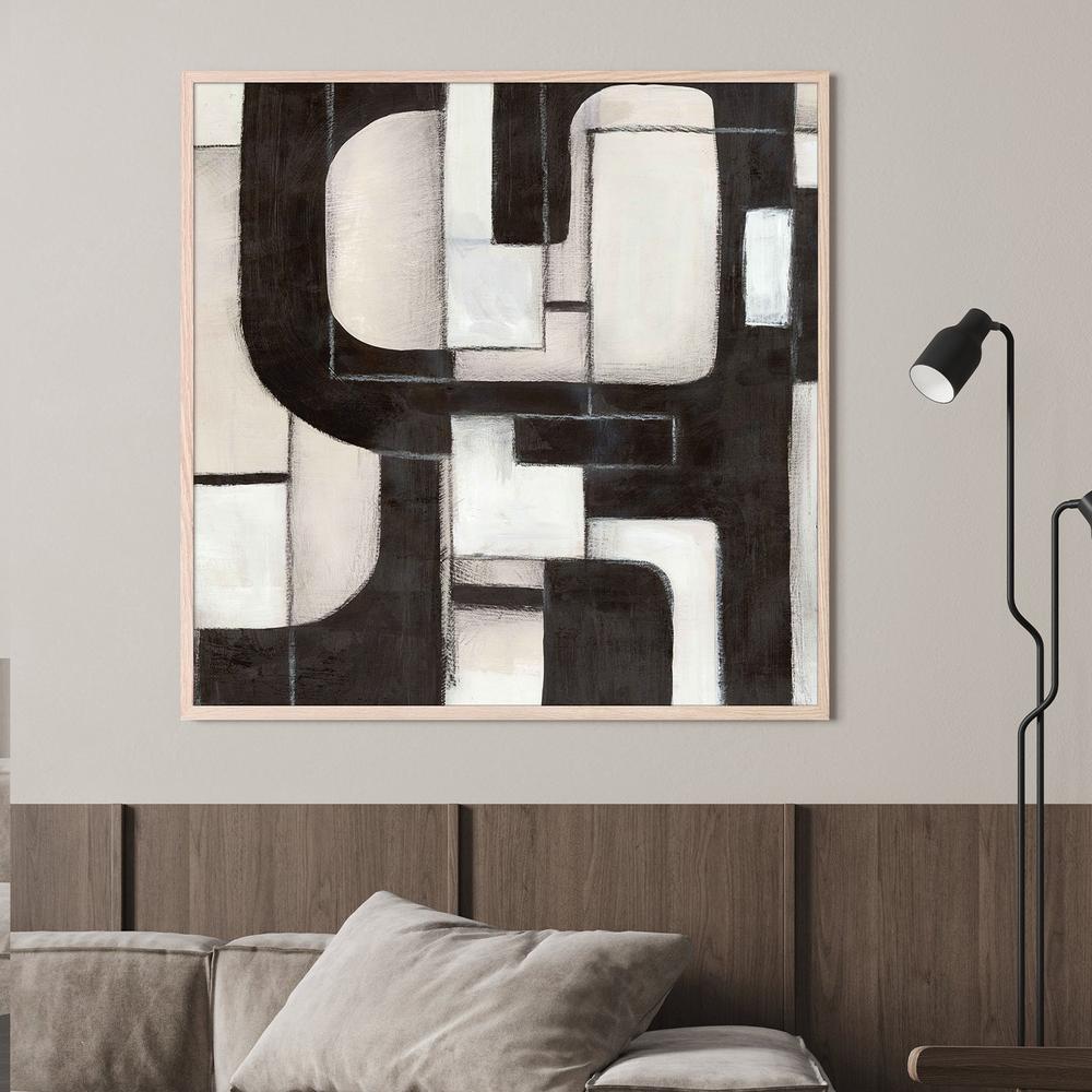 Interwoven Paths in Monochrome, Style B-by-Emma Peal-wall-art-print-canvas-poster-framed-Gioia