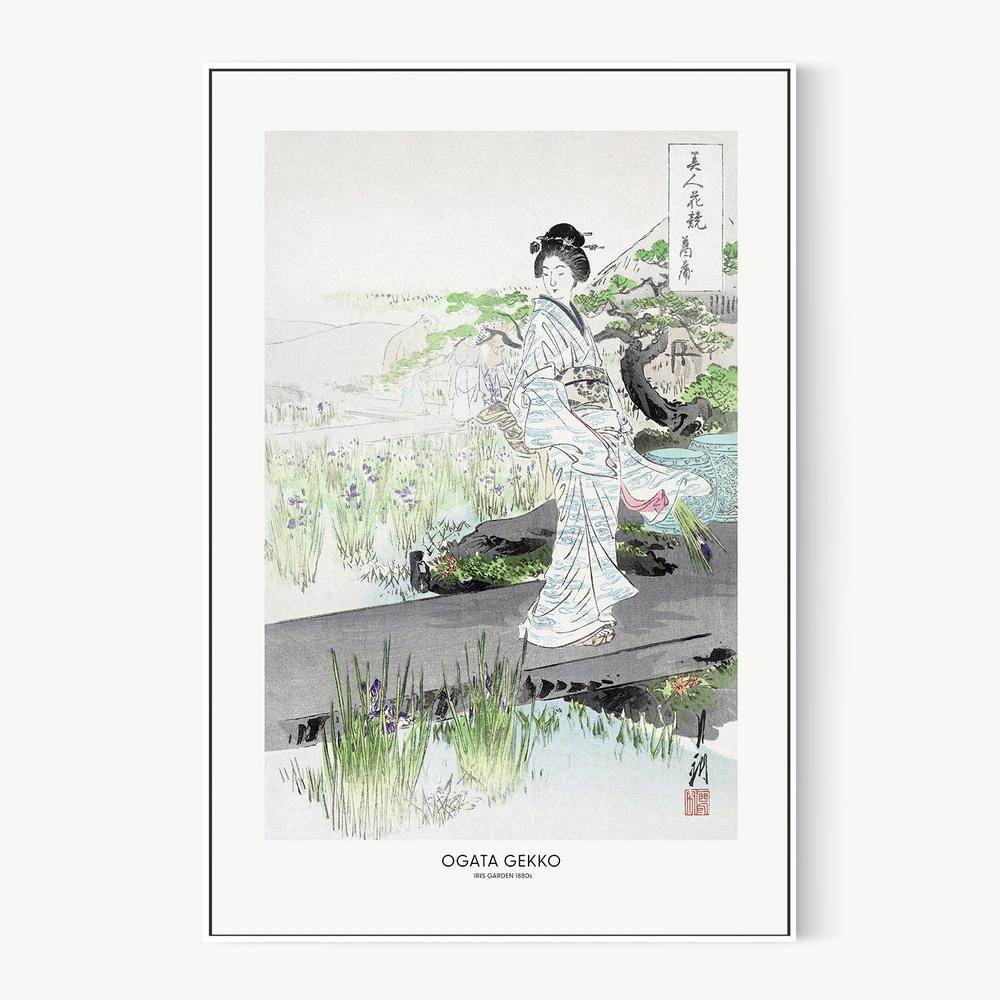 Iris Garden-by-Ogata Gekko-wall-art-print-canvas-poster-framed-Gioia