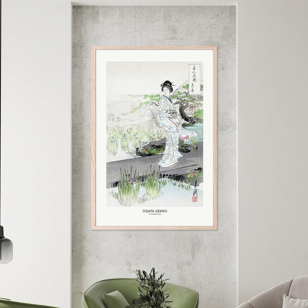 Iris Garden-by-Ogata Gekko-wall-art-print-canvas-poster-framed-Gioia