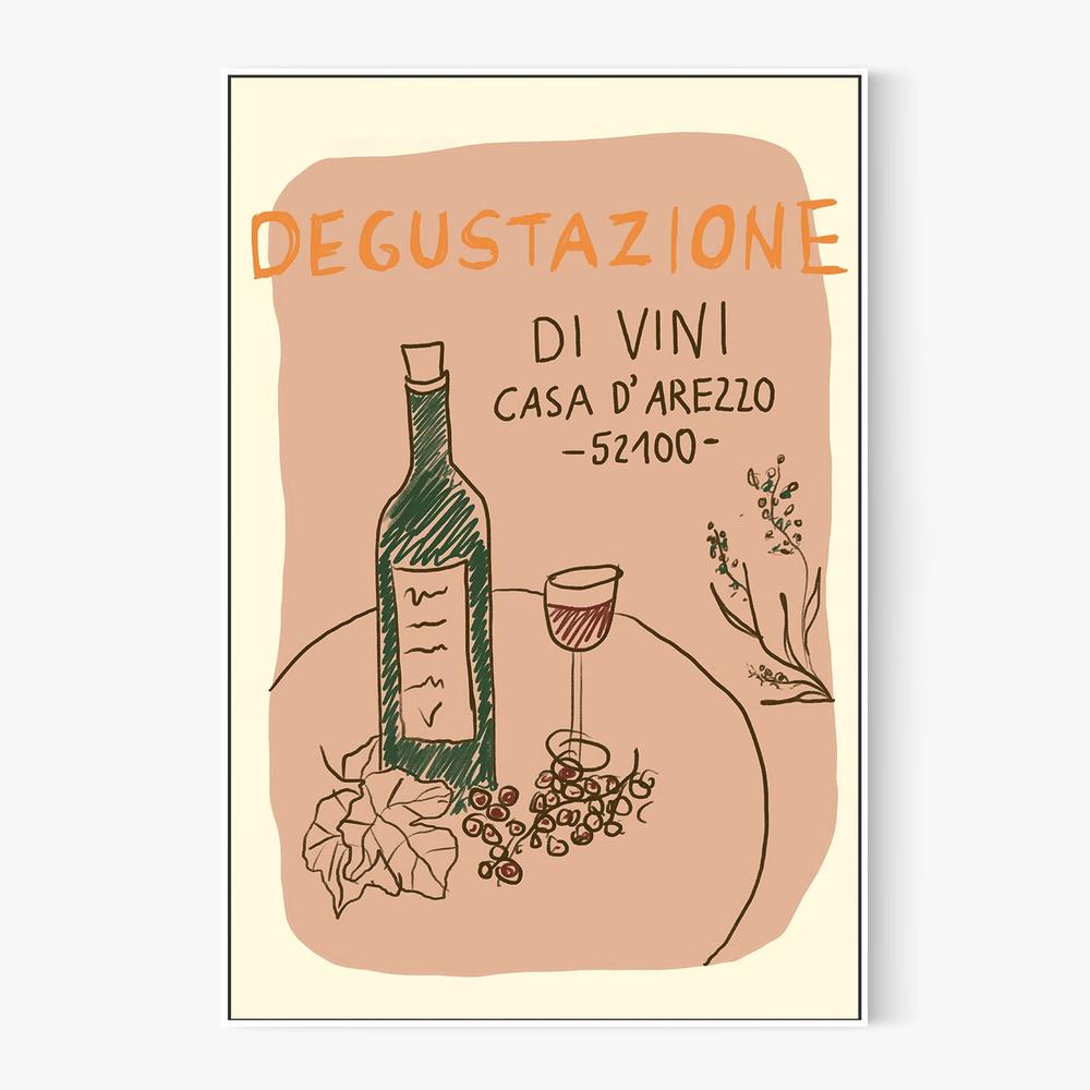 Italian Wine Tasting-by-Studio Dolci-wall-art-print-canvas-poster-framed-Gioia