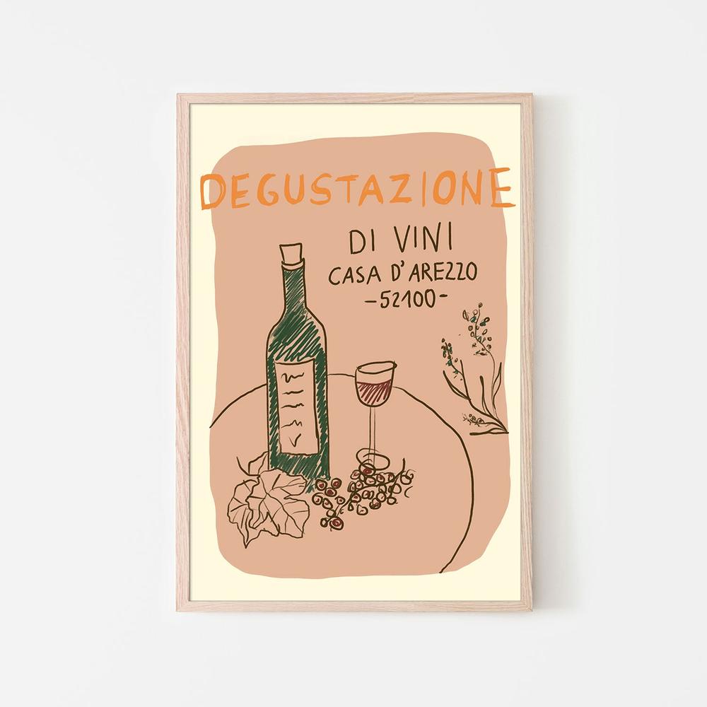 Italian Wine Tasting-by-Studio Dolci-wall-art-print-canvas-poster-framed-Gioia