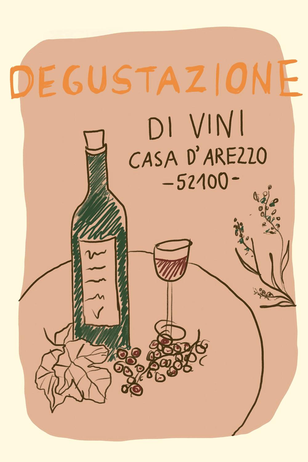 Italian Wine Tasting-by-Studio Dolci-wall-art-print-canvas-poster-framed-Gioia
