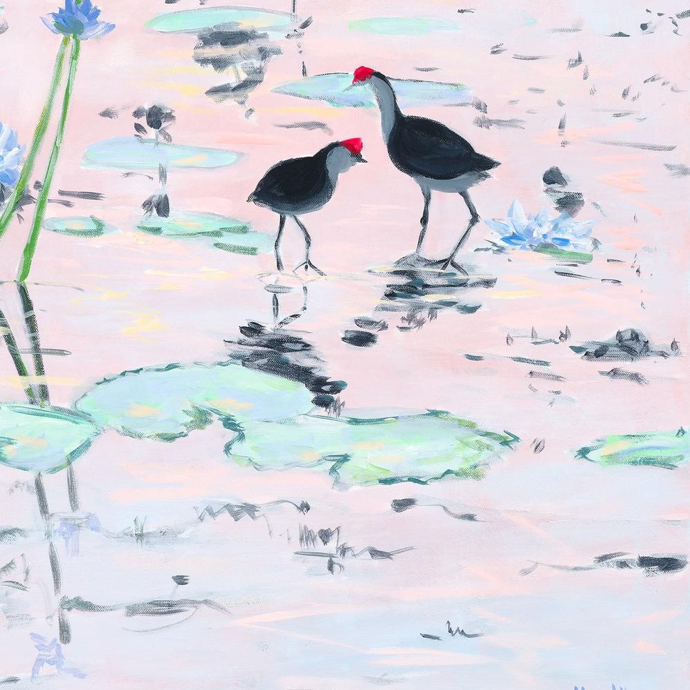 Kakadu Jacana-by-Meredith Howse-wall-art-print-canvas-poster-framed-Gioia