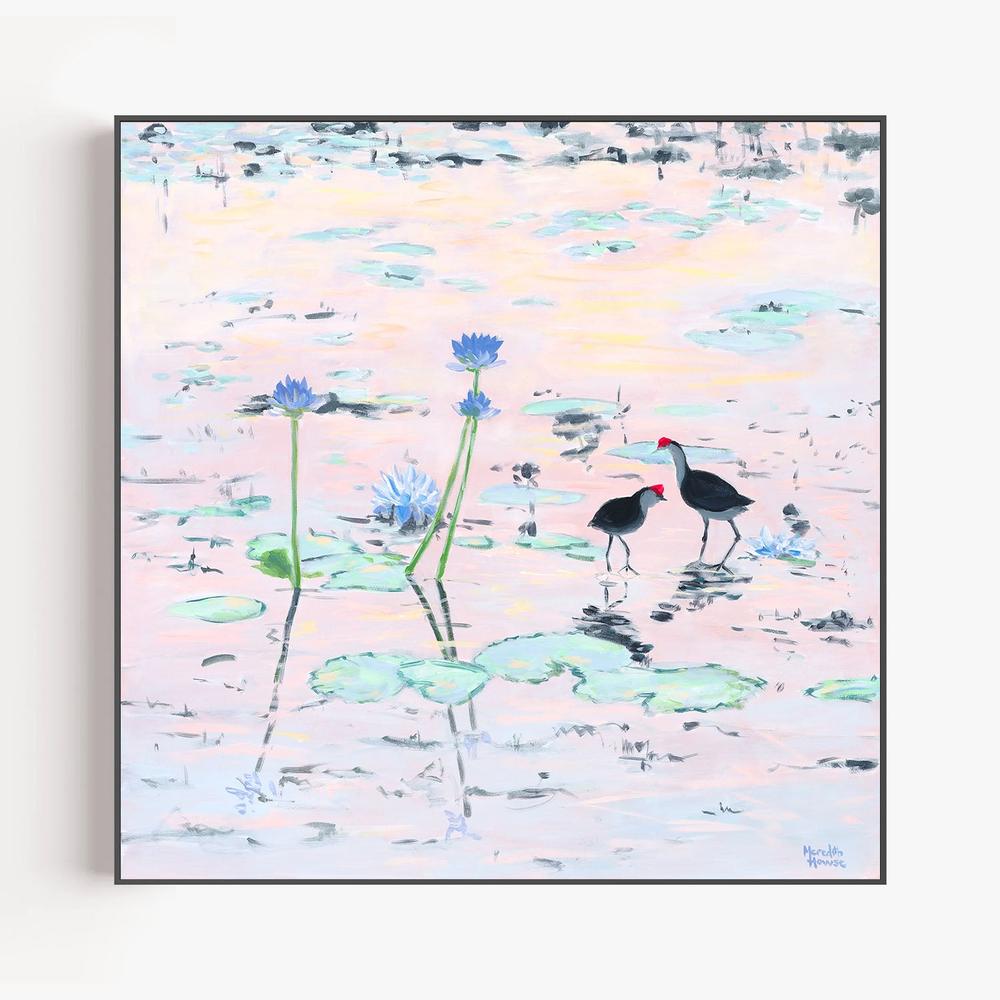 Kakadu Jacana-by-Meredith Howse-wall-art-print-canvas-poster-framed-Gioia