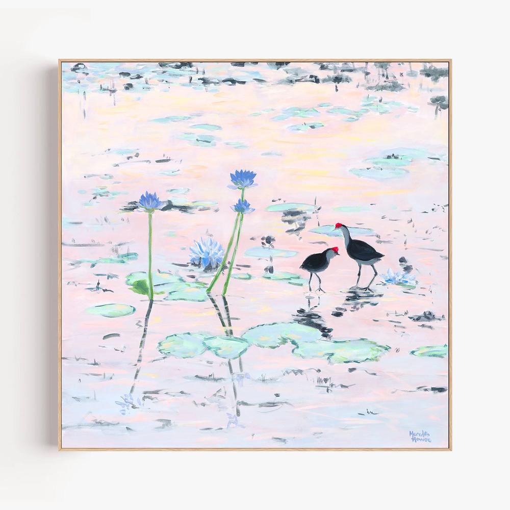 Kakadu Jacana-by-Meredith Howse-wall-art-print-canvas-poster-framed-Gioia