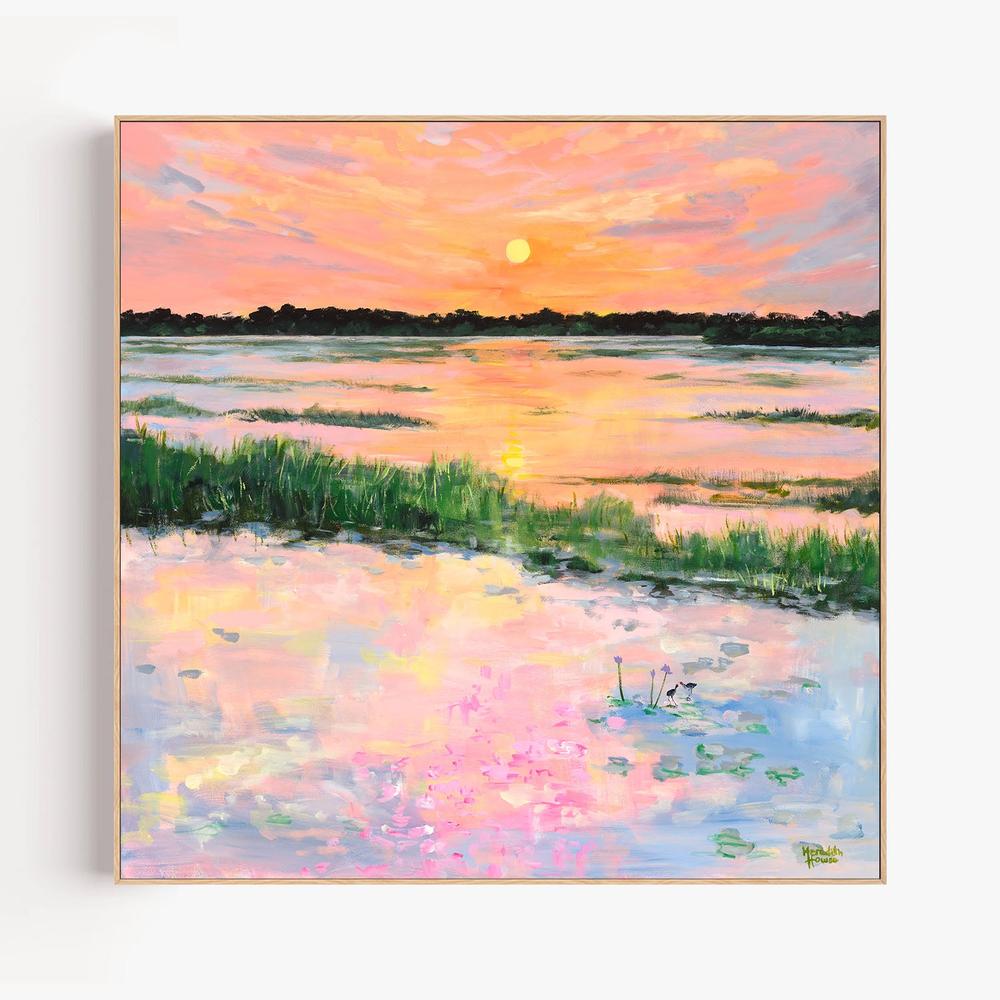 Kakadu Jacana Sunset-by-Meredith Howse-wall-art-print-canvas-poster-framed-Gioia
