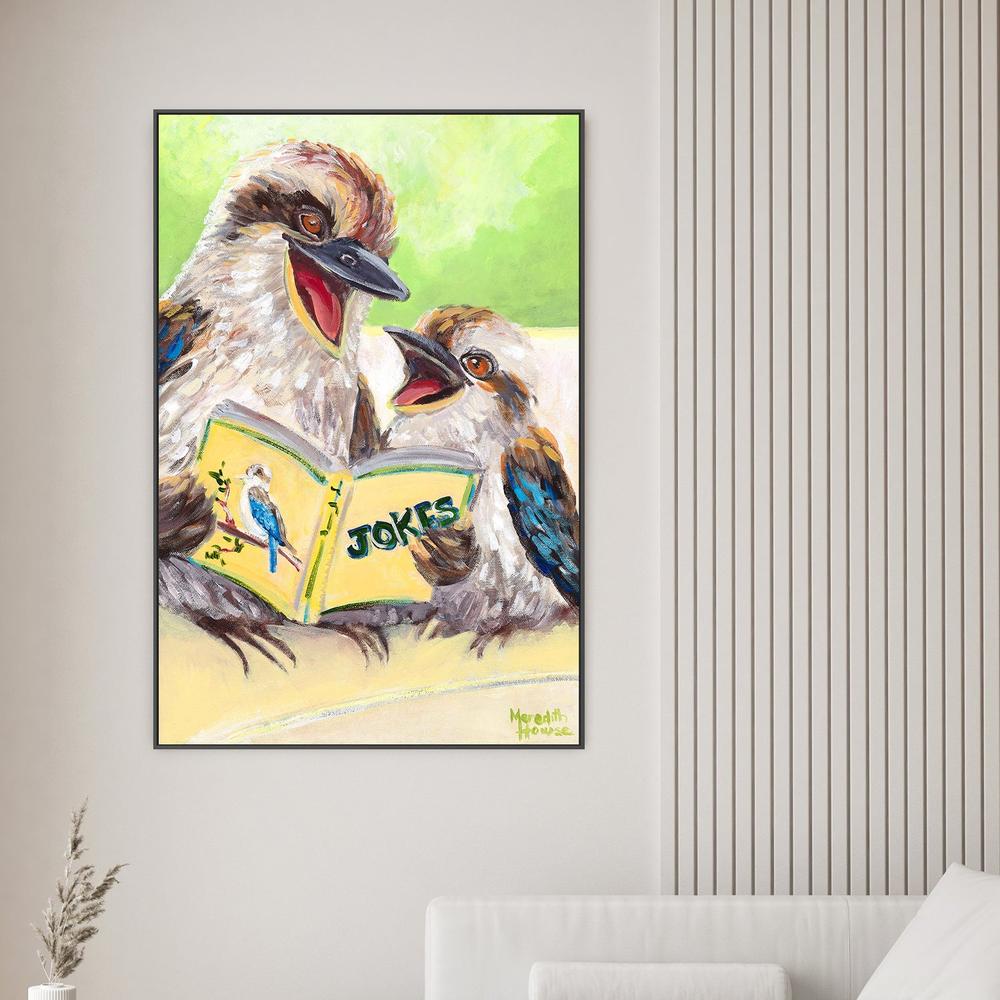 Kookaburra Laugh-by-Meredith Howse-wall-art-print-canvas-poster-framed-Gioia
