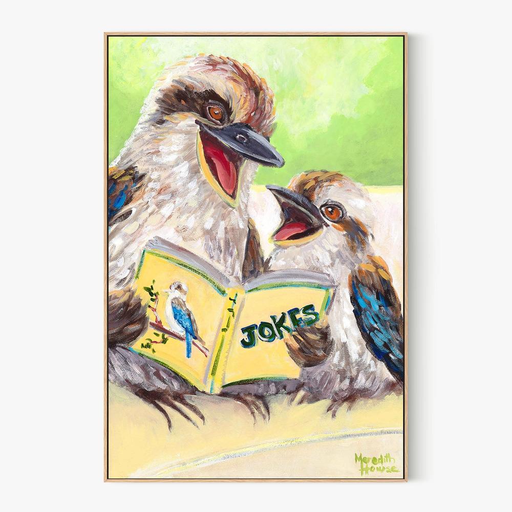 Kookaburra Laugh-by-Meredith Howse-wall-art-print-canvas-poster-framed-Gioia