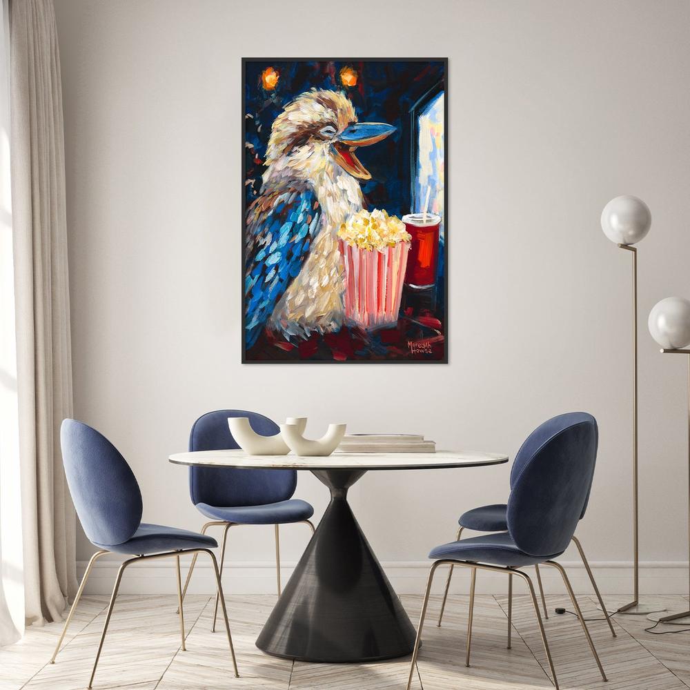 Kookaburra Popcorn-by-Meredith Howse-wall-art-print-canvas-poster-framed-Gioia