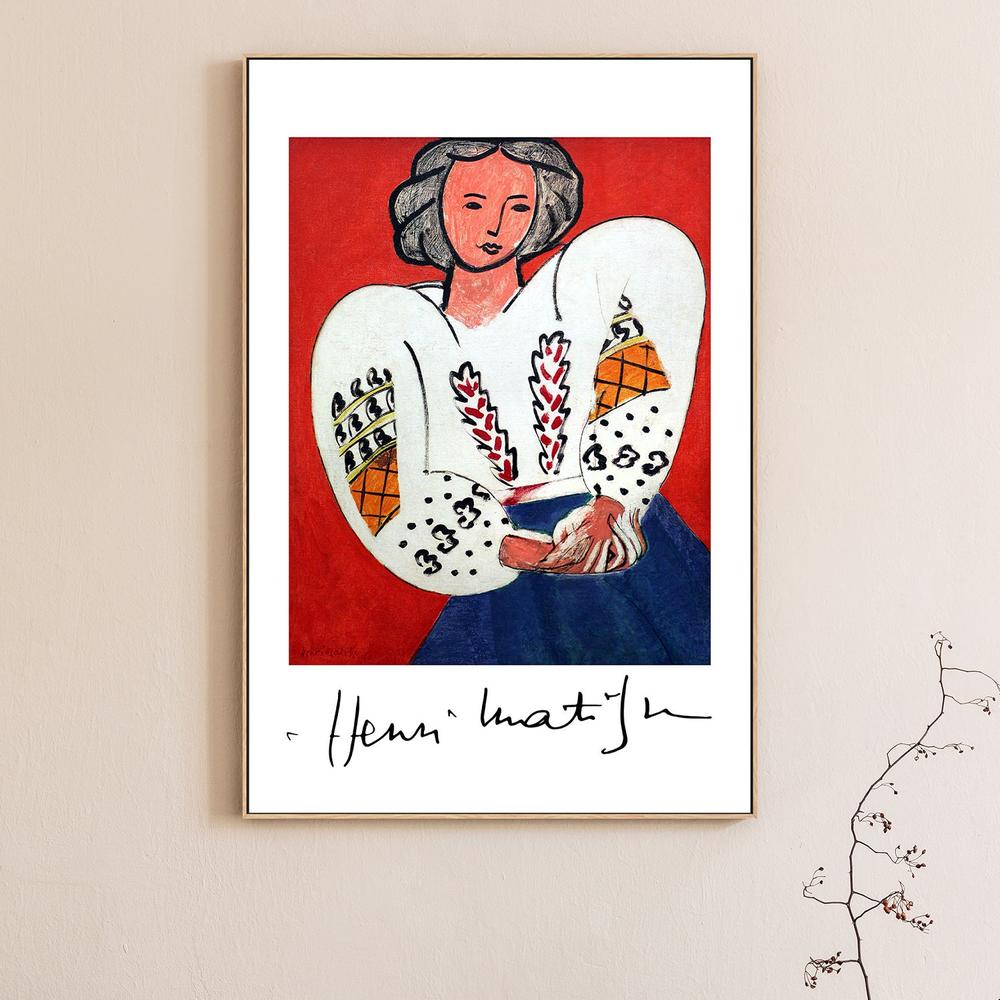 La Camicetta Romena 1940-by-Henri Matisse-wall-art-print-canvas-poster-framed-Gioia