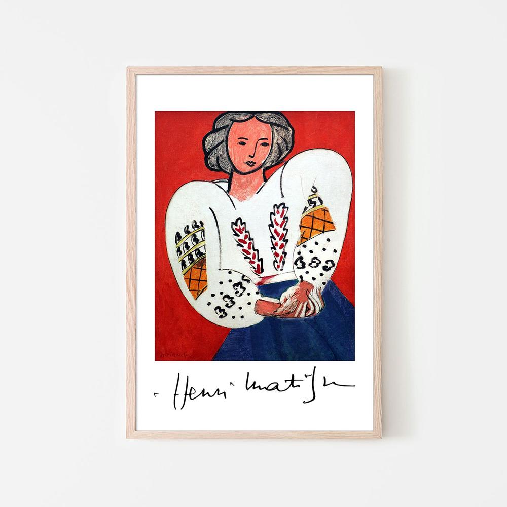 La Camicetta Romena 1940-by-Henri Matisse-wall-art-print-canvas-poster-framed-Gioia