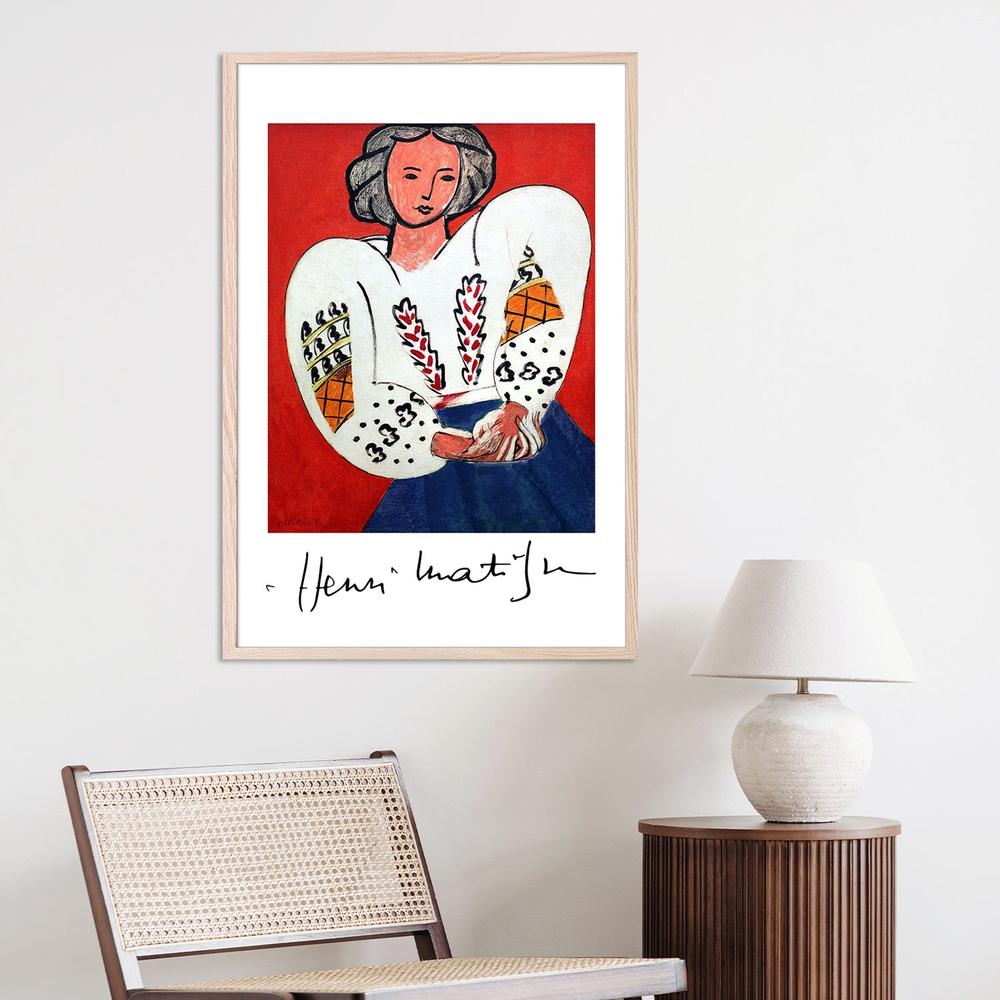 La Camicetta Romena 1940-by-Henri Matisse-wall-art-print-canvas-poster-framed-Gioia