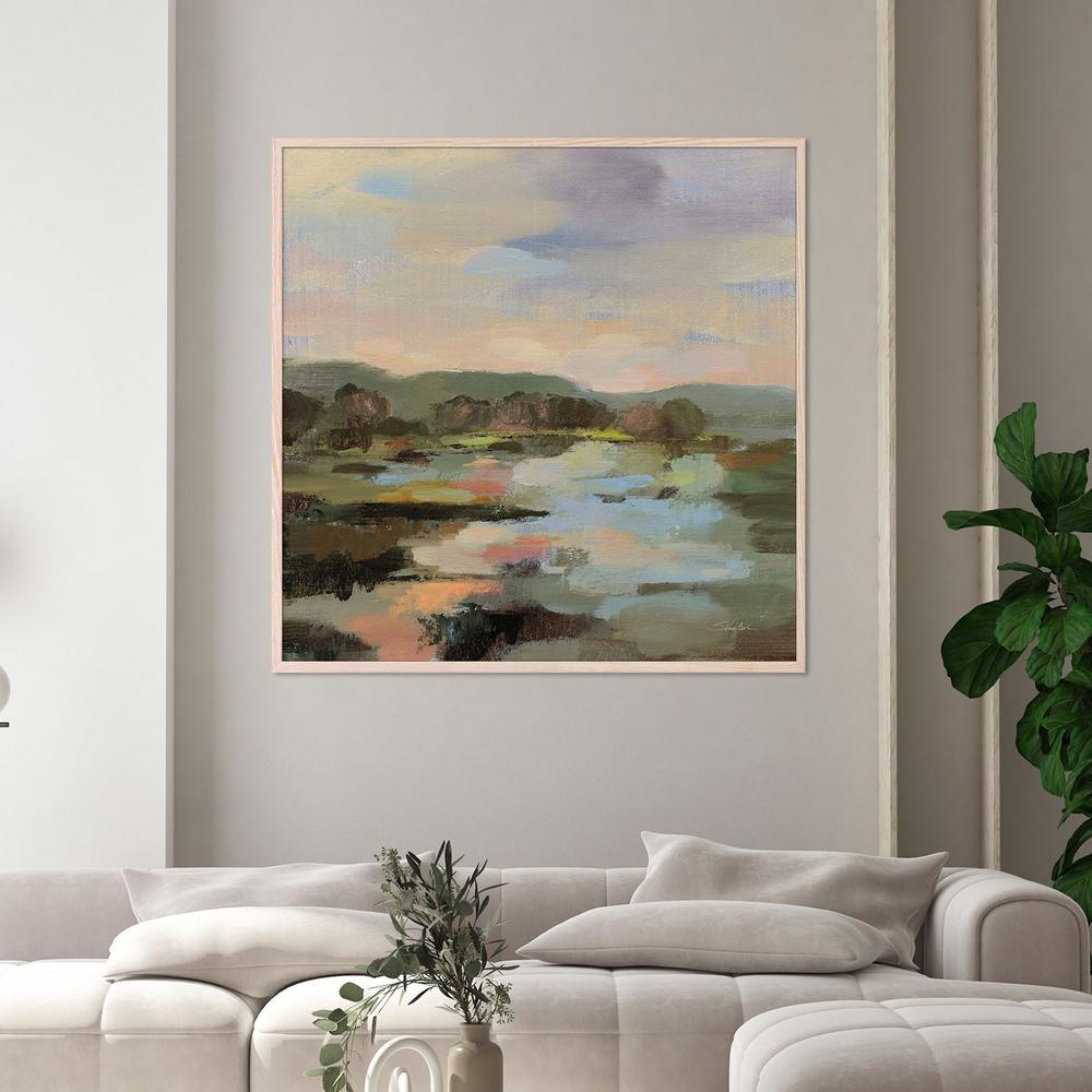 Landscape at Spring Dawn-by-Silvia Vassileva-wall-art-print-canvas-poster-framed-Gioia