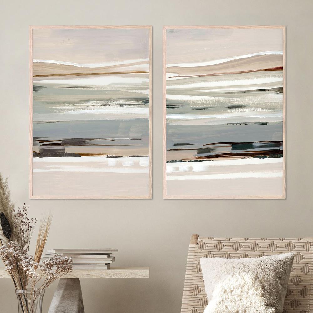 Layers of Earth and Mist, Style A & B, Set Of 2-by-Lera-wall-art-print-canvas-poster-framed-Gioia